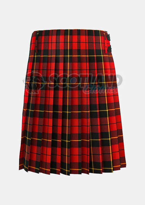 Red and Black Wallace Tartan Kilt Back