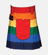 Custome Made Beautiful Rainbow Kilt