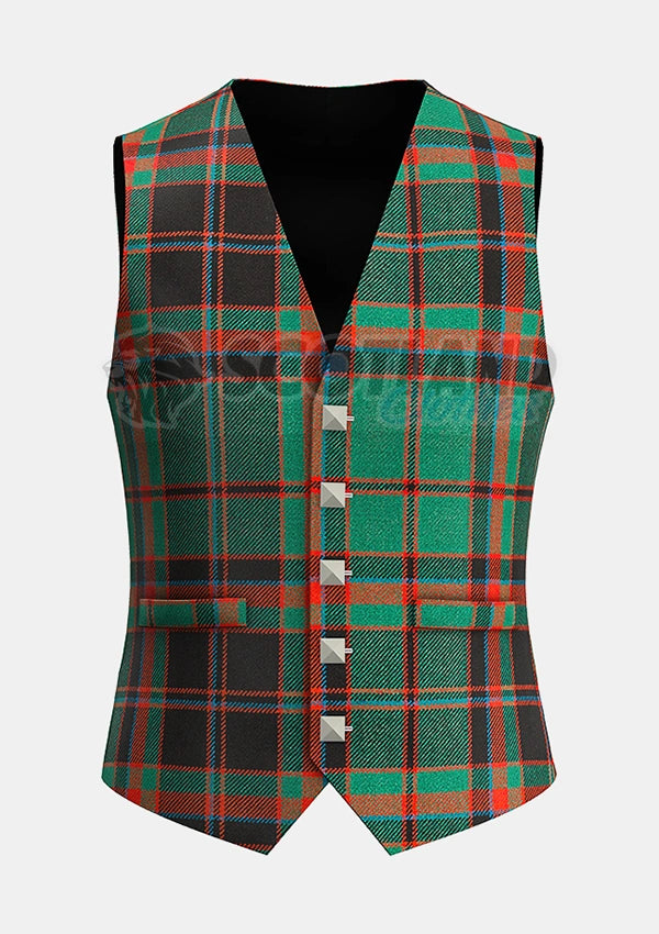 Custommade Cuming Hunting Axcient Tartan Waistcoat