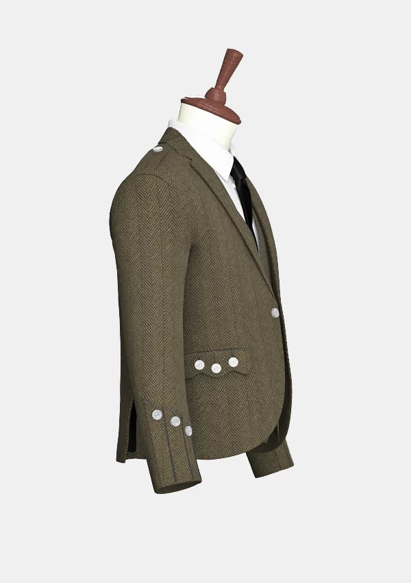 Dark_Olive_Green_Tweed_Argyle_Jacket_right_image