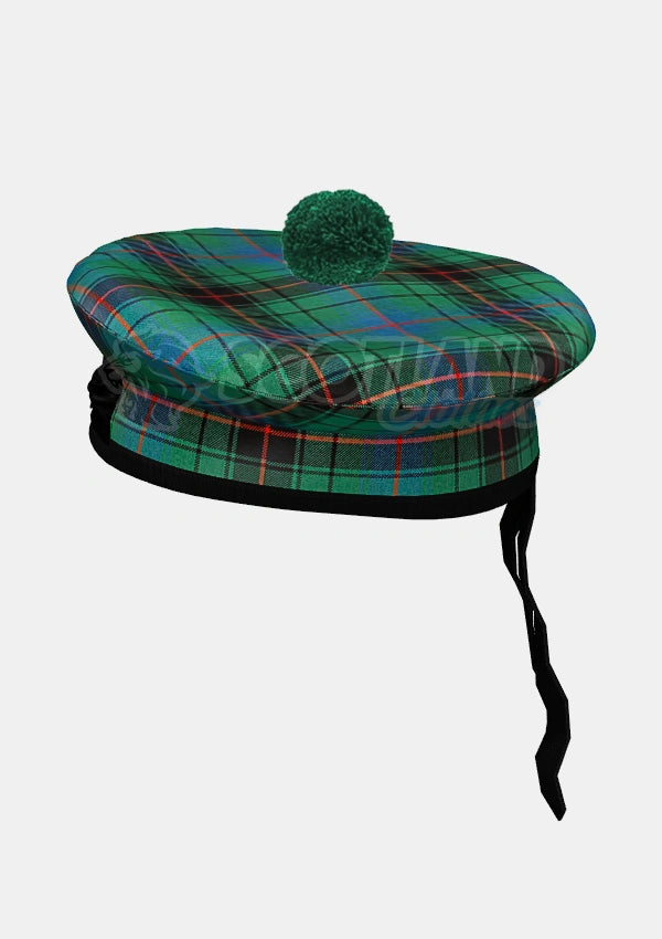 Davidson Tartan Balmoral Hat Front Side
