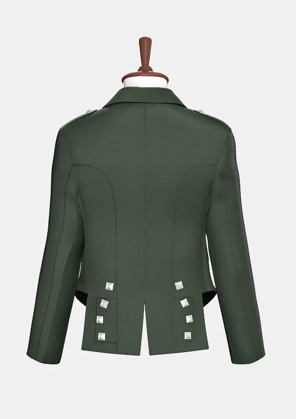 Forest_Green_Prince_Charlie_Kilt_Jacket_with_Satin_Lapels_back_image