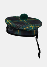 Gordon Tartan Balmoral Hat Front Side