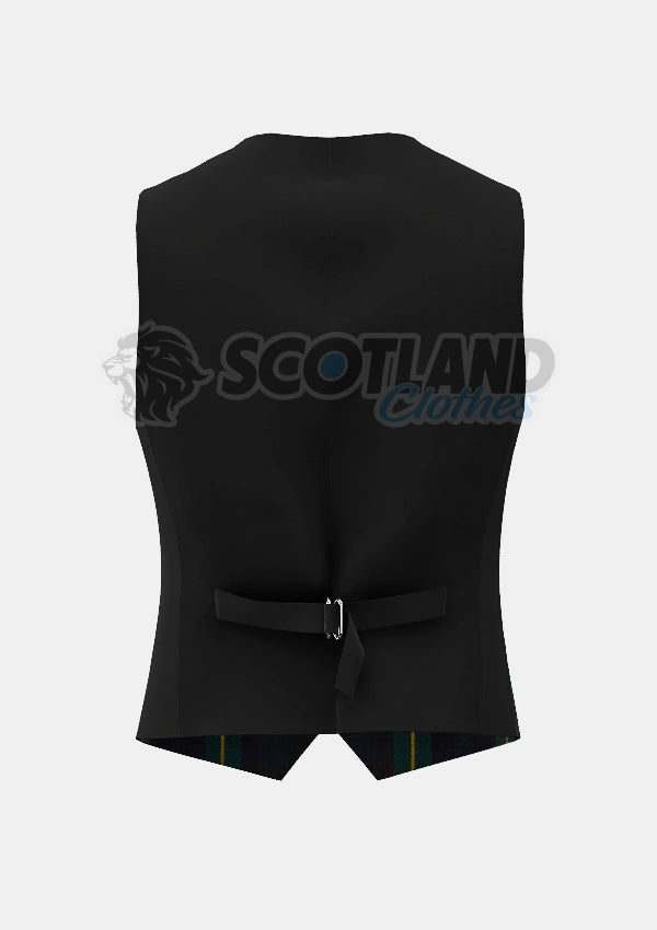 Gordon Tartan Waistcoat Back