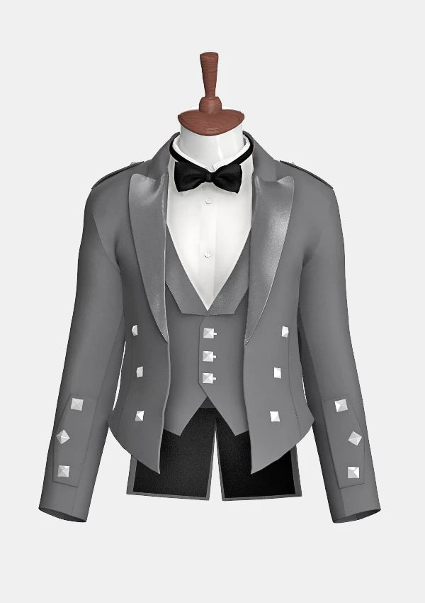 Grey_Prince_Charlie_Kilt_Jacket_with_Satin_Lapels_front_image