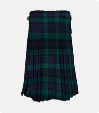 Hand Made Black Watch Tartan Kilt Back