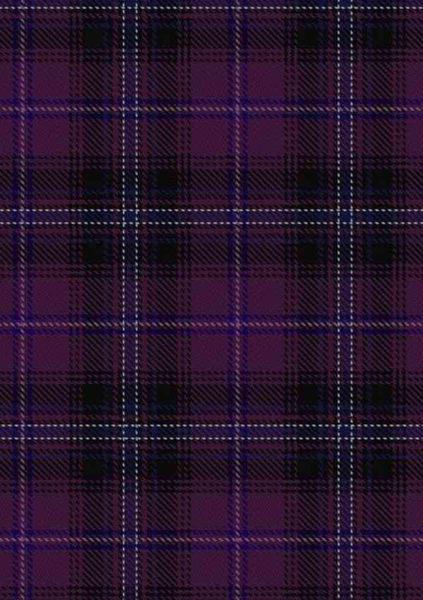 Hand Made Purple Tartan Fabric