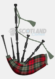 Handmade Maclachlan weathered tartan Bagpipe