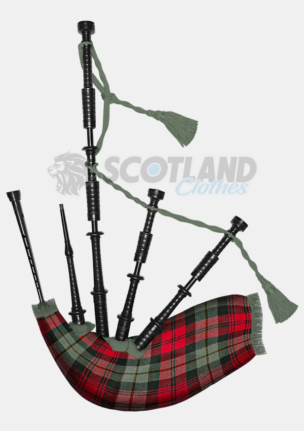 Handmade Maclachlan weathered tartan Bagpipe
