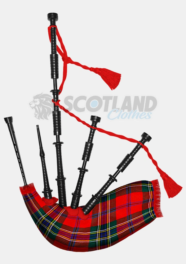 Handmade Maclean of duart ancient tartan Bagpipe