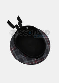 Hebridean Heather Tartan Balmoral Hat Back Side