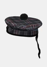 Hebridean Heather Tartan Balmoral Hat Front Side