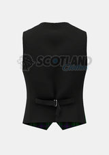Hibs Tartan Waistcoat Back