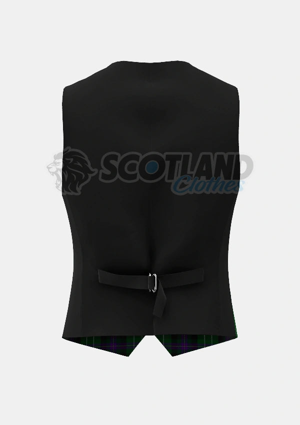 Hibs Tartan Waistcoat Back