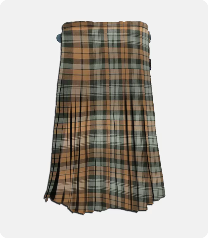 High Quality Black watch Weathered Tartan Kilt Back