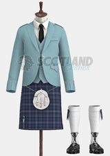 Highland Sky Tartan Argyle Outfit