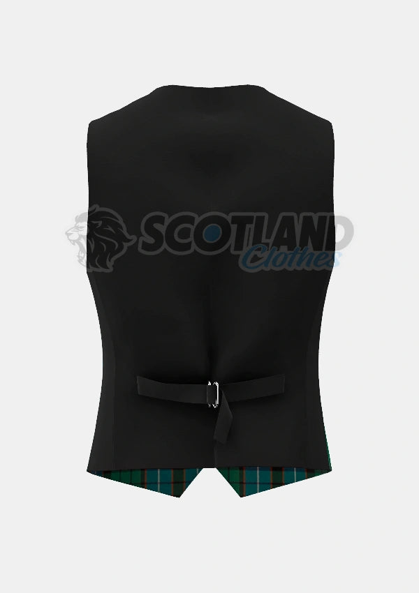 Hunter Tartan Waistcoat Back