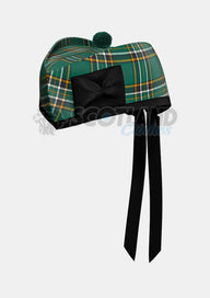 Irish Tartan Glengarry Hat Front