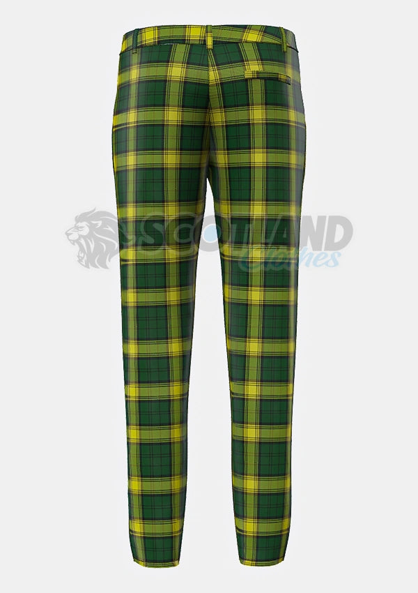 Jamaican National Tartan Trouser Back