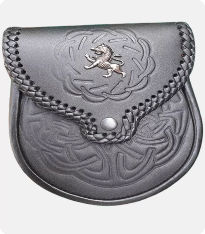 Lion Rampant Stylish Leather Sporran