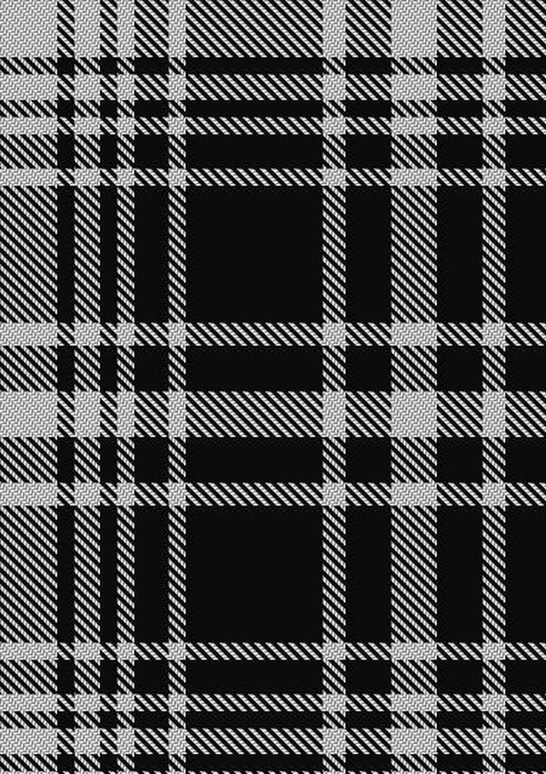MacLean_Black_and_White_Tartan_Fabric_1824