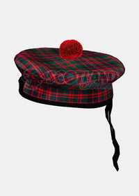Macdonald Clan Tartan Balmoral Hat Front Side