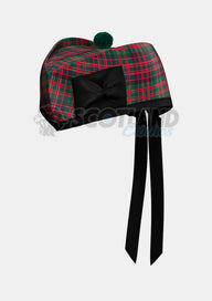 Macdonald Clan Tartan Glengarry Hat Front