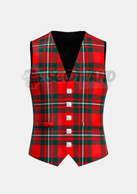 Macgregor Tartan Waistcoat Front