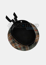 Mackenzie Weathered Tartan Balmoral Hat Back Side