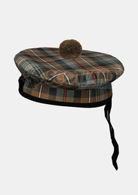 Mackenzie Weathered Tartan Balmoral Hat Front Side