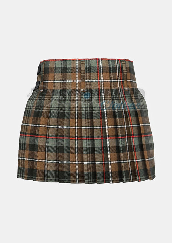 Mackenzie Weathered Tartan Kilt Back