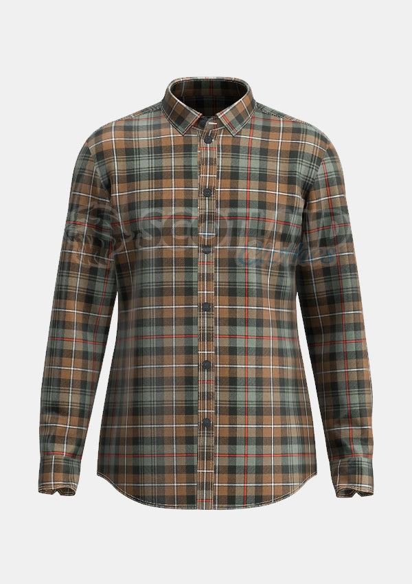 Mackenzie Weathered Tartan Shirt Front