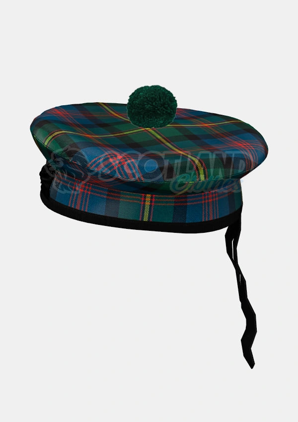 Maclennan Tartan Balmoral Hat Front Side