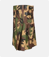 Military Camouflage Tactical Kilt Right Side