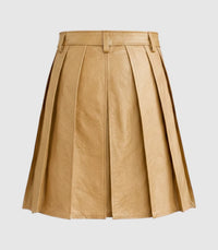 Plain Tan Leather Kilt Back