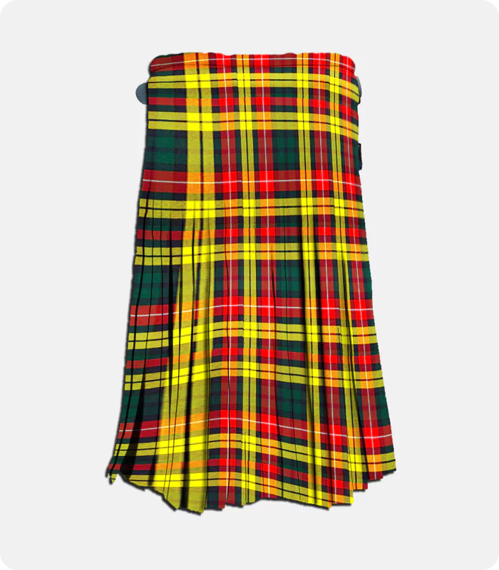 Premium Quality Buchanan Tartan Kilt Back