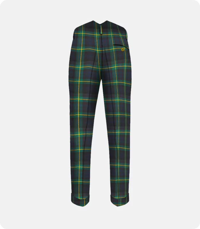 Premium Quality Gordon Tartan Trousers Back