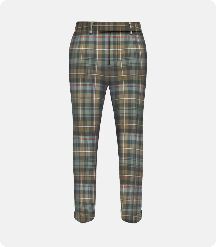 Premium Quality Mackenzie Weathered Tartan Trousers