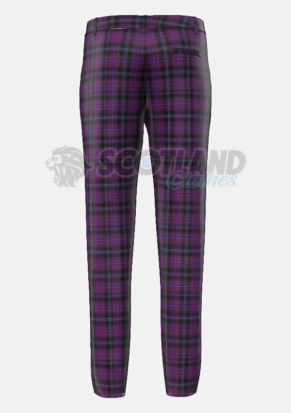 Custom Made Purple Tartan Trouser