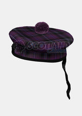 Purple Tartan Balmoral Hat