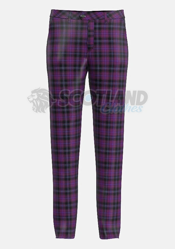 Custom Made Purple Tartan Trouser