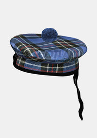 Rangers Tartan Balmoral Hat Back Side