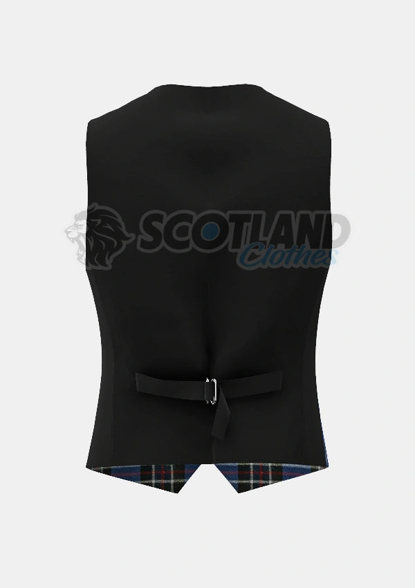 Rangers Tartan Waistcoat Back