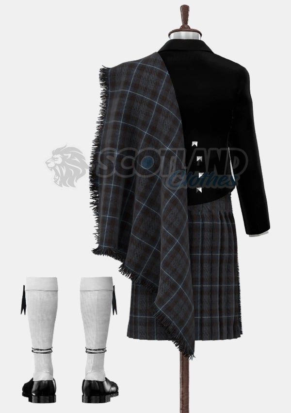 Rivers of Scotland Tartan Prince Charlie Outfit