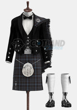 Rivers of Scotland Tartan Prince Charlie Outfit