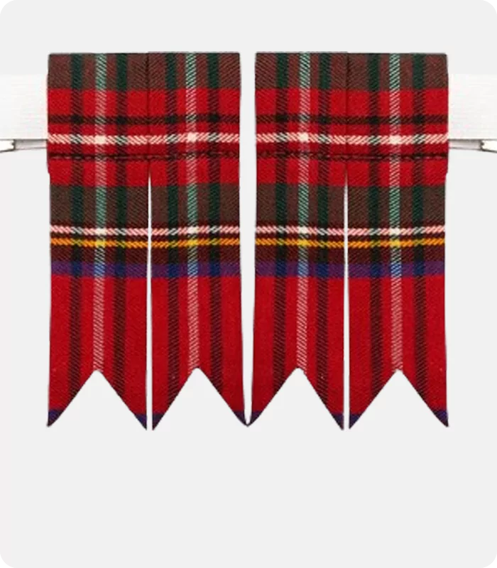 Royal Stewart Tartan Kilt Flashes