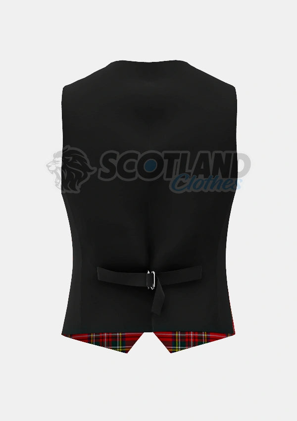 Royal Stewart Tartan Waistcoat Back