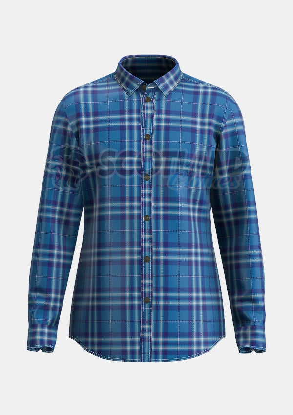 Saltire Tartan Shirt Front