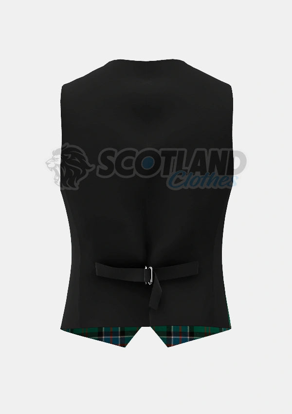 Sinclair Tartan Waistcoat Back