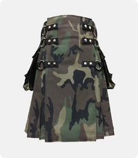 Stylish WoodLand Camouflage Tactical Kilt